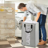 Laundry Basket Washing Dirty Clothes Folding Hamper Bag Storage Bin Handle Large