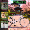 Ecosmo 26" Wheel Folding Ladies Women City Bicycle Bike 7 SP, 17" -26LF08W+B