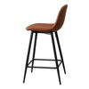 2X Bar Stools Fabric/Faux Leather Pub Chairs Breakfast Kitchen Metal Leg Modern
