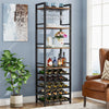 Tribesigns 20 Bottle Wine Bakers Rack, 9 Tier Freestanding Wine Rack,Brown