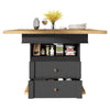 Extendable Dining Table with Hidden Storage Drawers and Shelves Telescopic Table