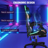 Gaming Office Chair With Racing 12 RGB LED Computer Work Seat Leather RGB Igpqph
