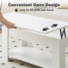 Coffee Table With Lift Up Tabletop & Hidden Storage Space White Home Modern New
