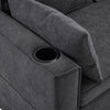 L-Shaped Sofa Bed 3 Seater Couch Pull Out Sectional Couch Bed Corner Sofa Grey