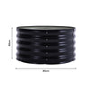 80cm Outdoor Garden Round Metal Raised Vegetable Planter Flower Trough Grow Bed