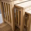 Set of 3 Nest of Tables Nesting Coffee Side End Wooden Nest Furniture Ash Veneer