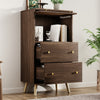 Sideboard with 2 Drawer 1 Door Storage Bookcase Cabinet Cupboard for Living Room