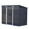 Metal Galvanized Steel Garden Shed Outdoor Bike Storage House Tool Sheds Roof