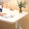 Adjustable Height Over Bed Table Mobile PC Laptop Desk White Portable Sofa Tray