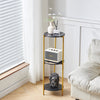 90cm Plant Stand 2/3-Tier Flower Holder Tall Side End Table with Golden Frame