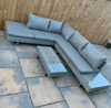 Grey Rattan Garden Sofa Set 5 Seater Outdoor Patio Furniture Table Cushions