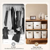 White Storage Boxes with Lid Plastic Storage Basket Cupboard Organiser Stackable