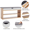 Hallway Shoe Cabinet Bench Storage Shoes Rack Unit Cupboard Cushion Padded Seat