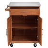 Rolling Kitchen Island Wooden Kitchen Trolley Utility Storage Cart w/ Drawer