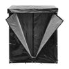 Garden Metal Storage Logs Shed Firewood Rack with Cover Log Storage Wood Holder