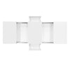 Coffee Table with Hidden Storage and 2 Drawers High Gloss White for Living Room