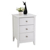 New 3 Drawer Bedside Table Nightstand Stroage Cabinet Stylish Spray White