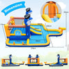 7-in-1 Water Slide Park Inflatable Bounce House Bouncy Castle with Splash Pool