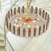 60cm Large Clear Crystal Chandelier Ceiling Light Droplets Pendant Lamp Fixture