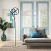 Halo Split Modern Bright LED Torchiere Floor Lamp for Offices Tall Standing Lamp