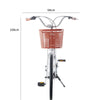 26 inch Wheels Adult City Bike Ladies Women Bicycle Vintage with Basket Cycle UK