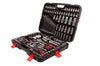 Professional 216PCS Ratchet Spanner Socket Set 1/2" 1/4" 3/8" Tool Kit with Case
