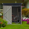 5x3ft Metal Garden Shed Outdoor Tool Storage Organizer Small House Lockable Door