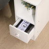 Slim Bedside Table Cabinet with Drawer for Bedroom Sofa Side Table End Tables