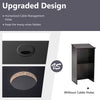 Wooden Standing Desk Lectern Desk Pulpit for Church-Black