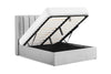 Brand New Double Size Bed Frame, with Lift Up Storage, Stunning Grey Fabric!
