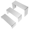 3 Pcs Stainless Steel Display Rack Desktop Display Shelf Collectibles Figure