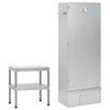 BBQ Oven Smoker with Table Galvanised Steel O4G5