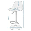 1/2/4/6x Bar Stool Breakfast Kitchen Pub Chair Gas Lift Swivel Adjustable Height