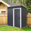 Large 8/6x4ft Outdoor Cabin Shed Plastic Garden Tools Storage House with Window