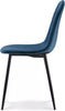 Dining Chairs Velvet Set Padded Seat Metal Leg Kitchen Chair Home Office
