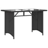 Garden Table with Top Outdoor Dining Table Coffee Table Poly Rattan