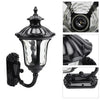 Vintage Wall Light Iron Metal Lantern Lamp with Glass Shade Cover Indoor Outdoor