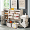 Kids Storage Cabinet Drawer Children Bookcase Toy Train Shelving for Playroom UK