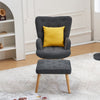 Recliner Armchair Lounger Napping Sleeper Sofa Chair with Footstool