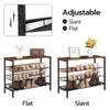4/5/8Tier Adjustable Shoe Rack Bench Industrial Style Wooden Shoe Storage UK