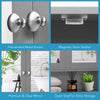 Bathroom Cabinet Wooden Wall-Mounted Mirror Cabinet w/2-Tier Adjustable Shelves