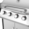 Deluxe Gas BBQ Grill Stainless Steel 4 Burner + 1 Side Outdoor Barbecue