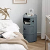 Round ABS Cylinder Cabinet Cupboard Drawer Storage Unit Bathroom Bedroom Stand