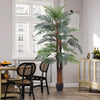 6.6FT 2m Large Artificial Palm Tree Fake Plant Faux Green Phoenix Palm With Pot