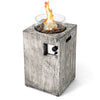 8.79 kW Propane Gas Fire Pit Table Outdoor Square Fire Table with Wind Guard