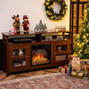 TV Stand for 65" TV Fireplace TV Stand Entertainment Center Storage Cupboard