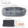 Human Sized Dog Pet Bed Removable Cover For Washing Anti Allergy Warm Fleece Bed