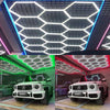 14Hex RGB Hexagon LED Lighting Car Garage Detail Wash Workshop Ceiling Lights