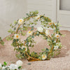 60cm Gold Dual Hoop Flower Arch Wedding Backdrop Table Centerpiece Flower Stand