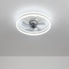 LED Ceiling Fan Light Dimmable Living Room Chandelier Lamp With Remote Control